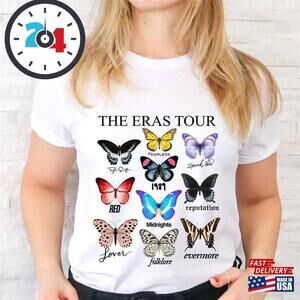 The Eras Tour Butterfly T-Shirt Swiftie  Tee  Top  Unisex